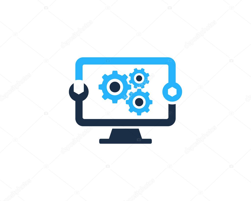 Tool Computer Logo Icon Design