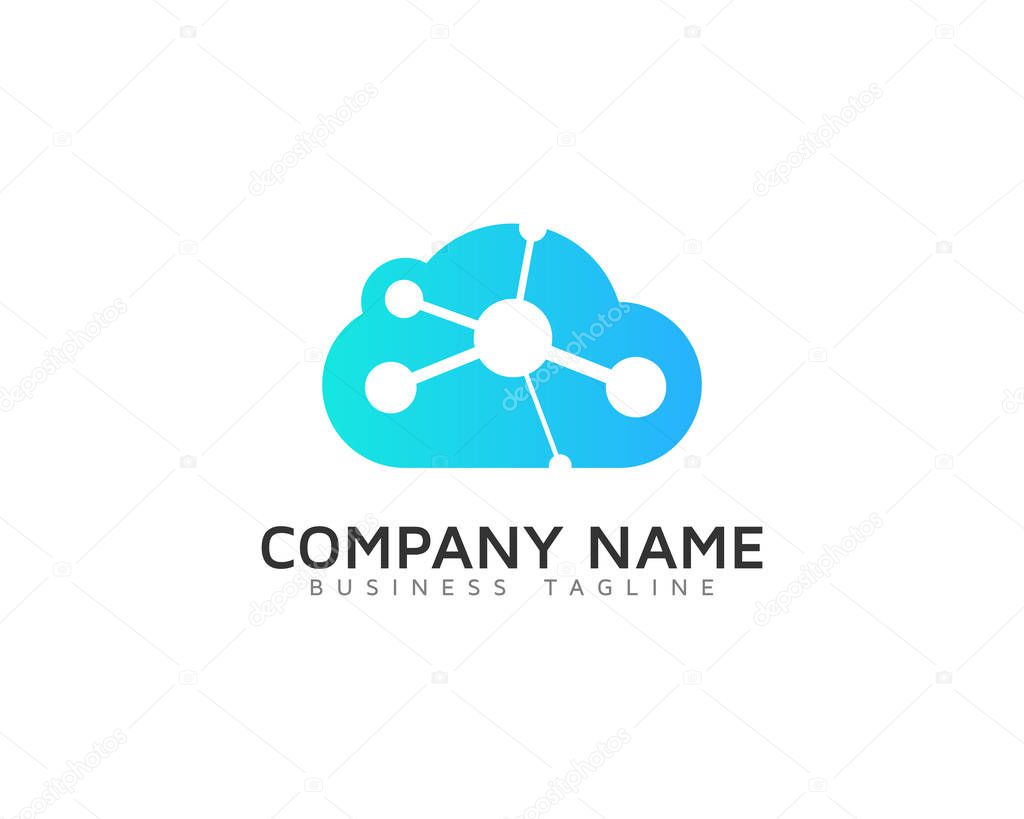 Science Cloud Logo Icon Design