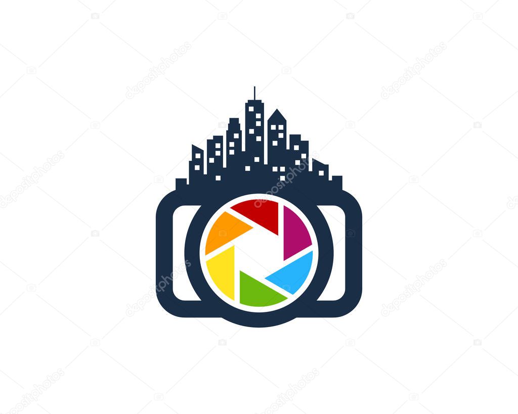 Town Camera Logo Icon Design