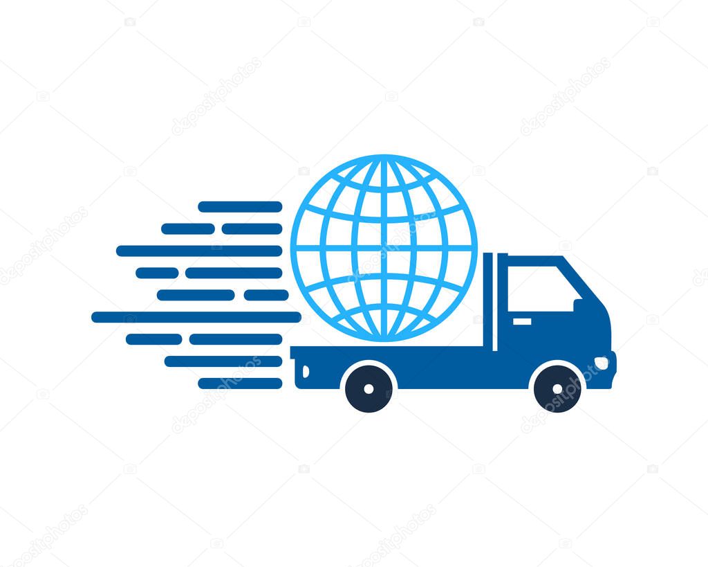 International Delivery Logo Icon Design