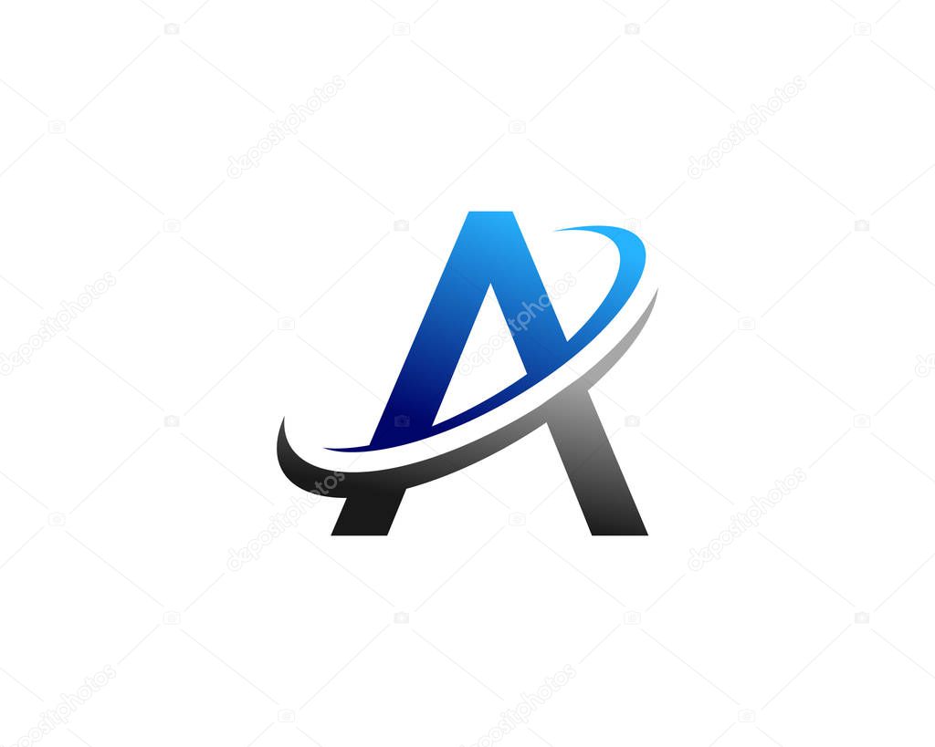Planet Letter A Logo Icon Design