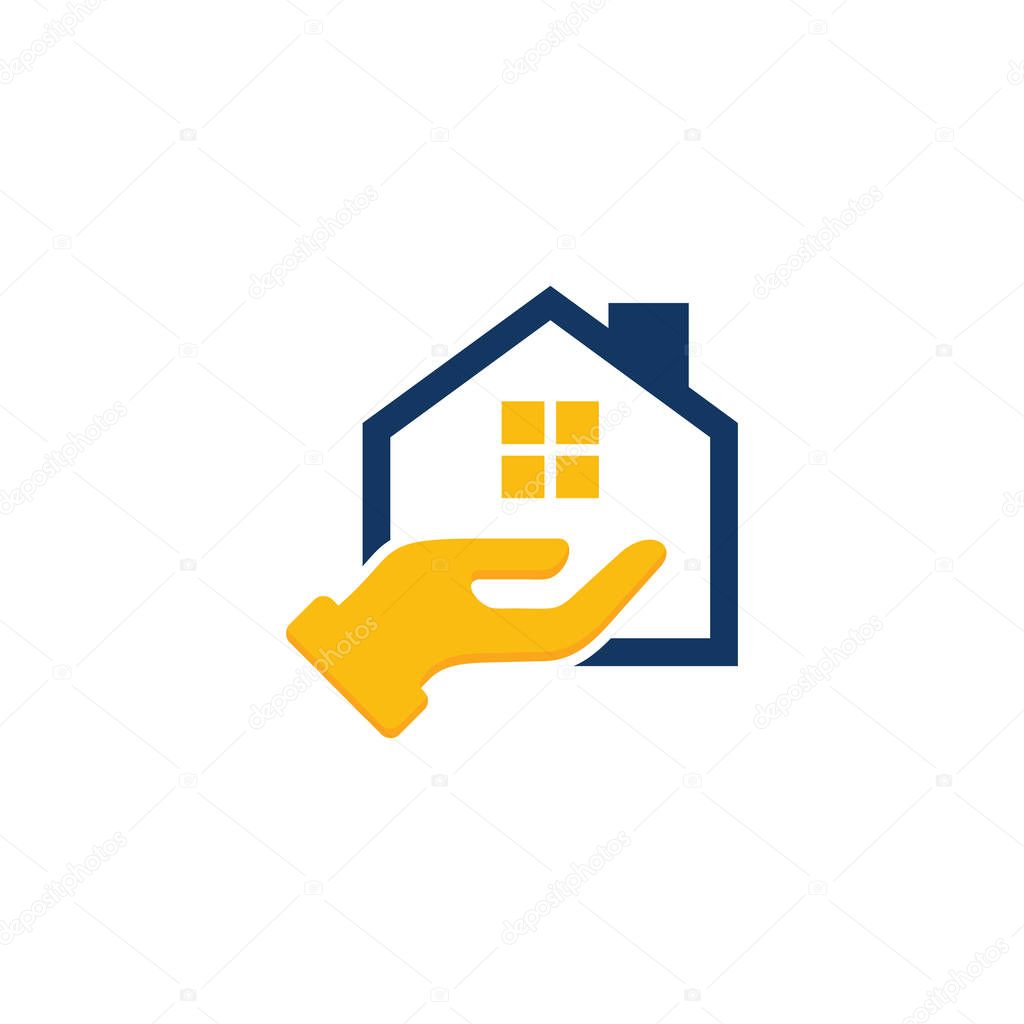 Care House Home Logo Icon Design