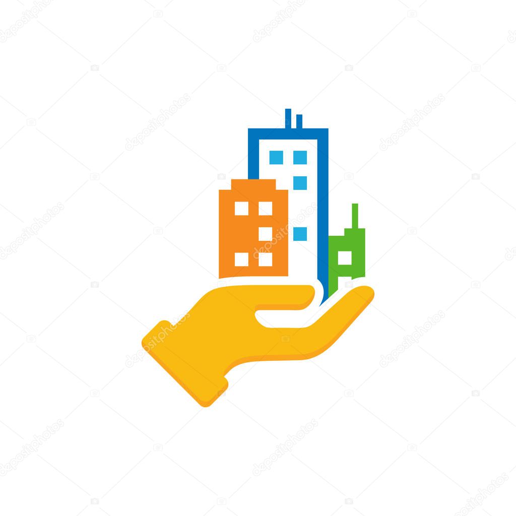 Town Care Logo Icon Design