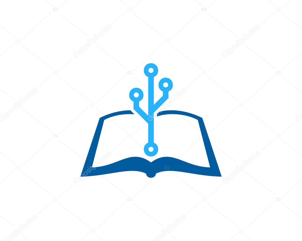 Digital Book Logo Icon Design
