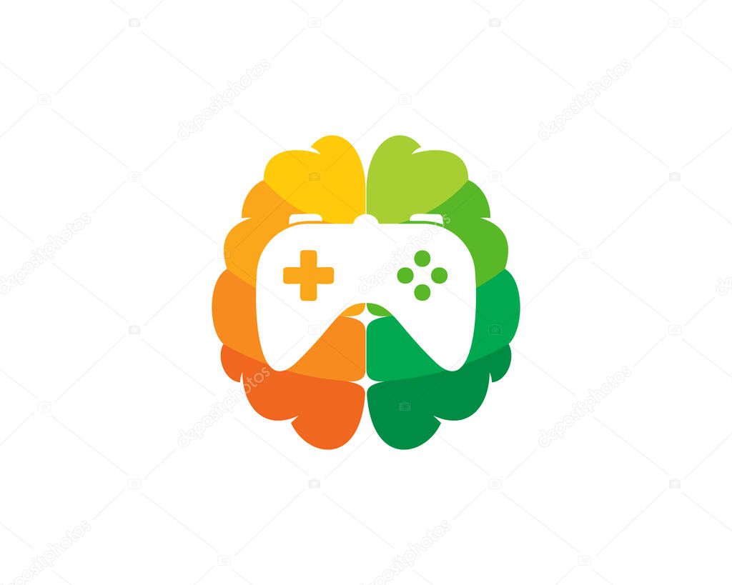 Game Brain Logo Icon Design