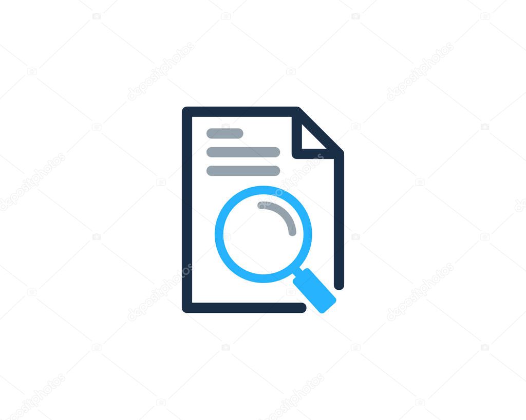 Search Document Logo Icon Design