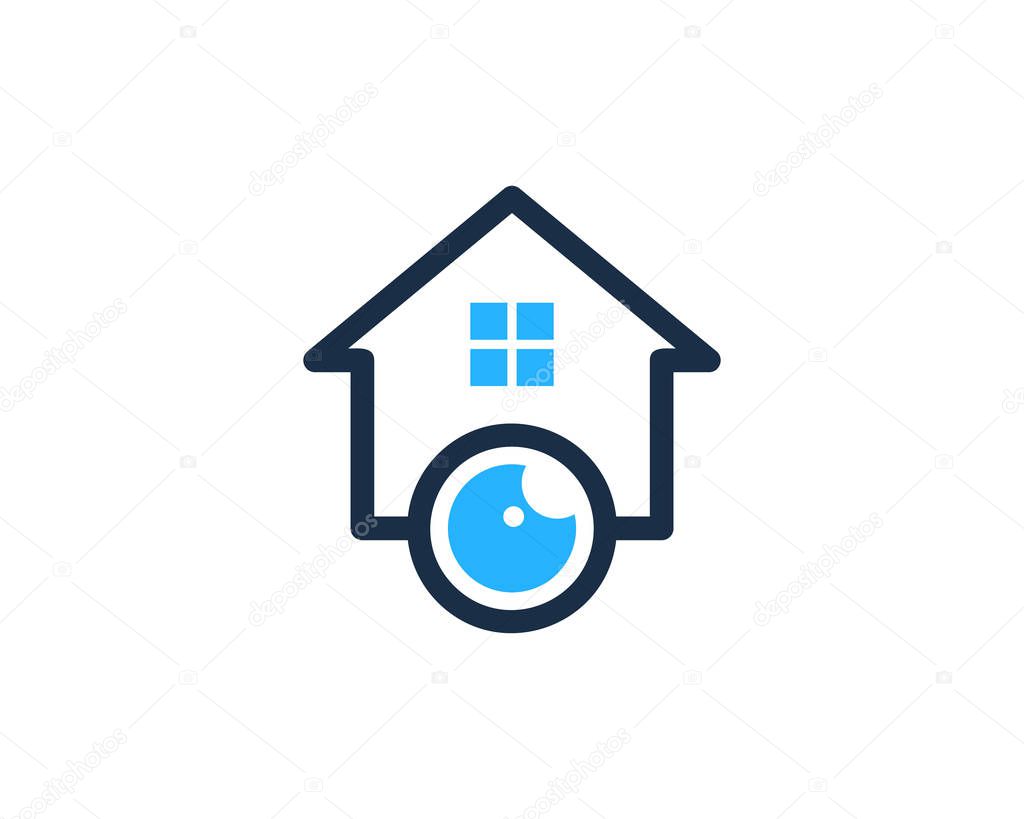 House Eye Logo Icon Design