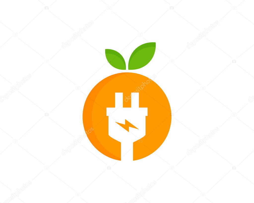 Fruit Electric Logo Icon Design