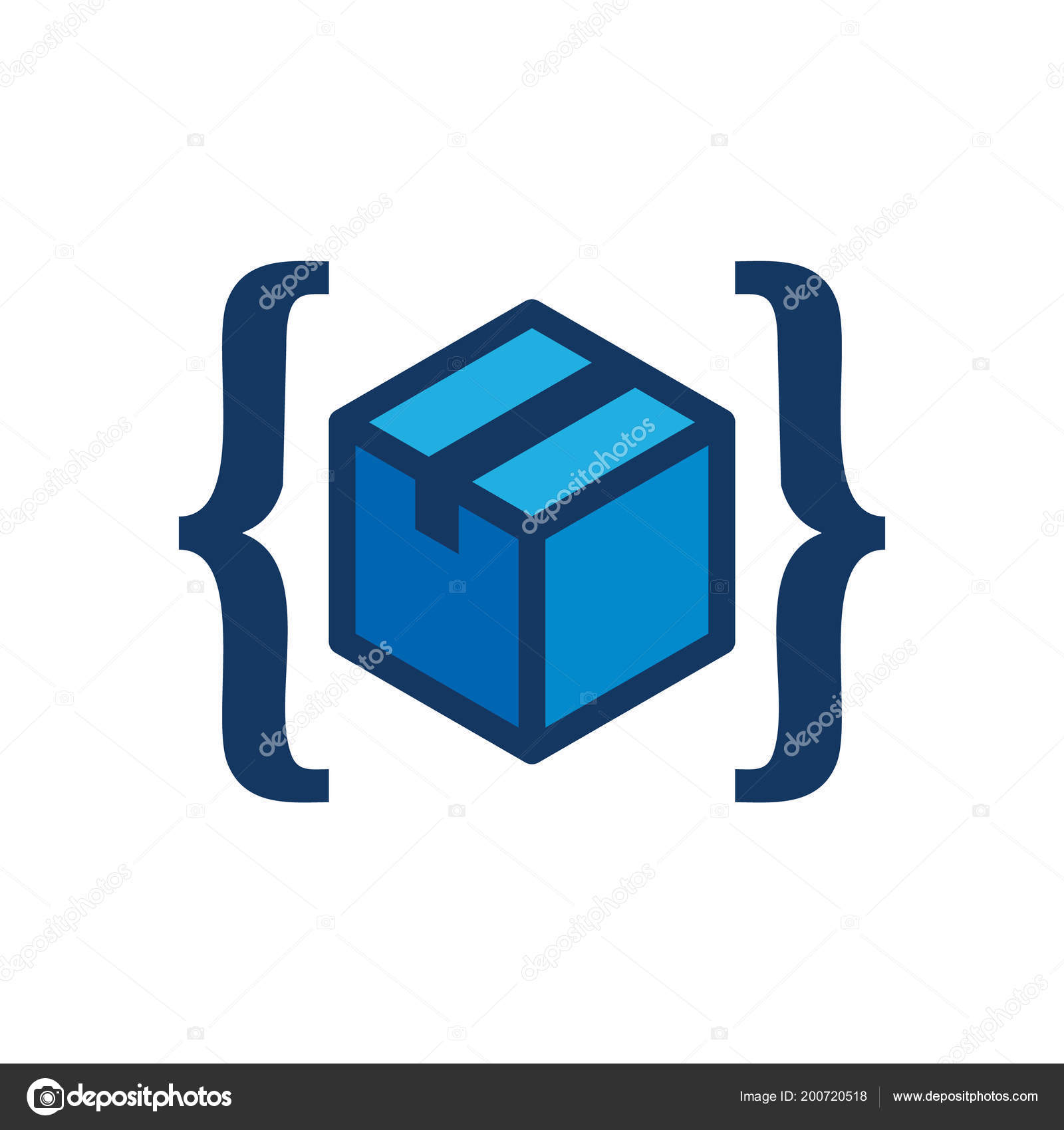 Box Code Logo Icon Design Stock Vector Image by ©putracetol 200720518