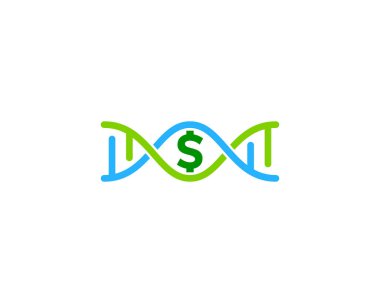 Doları Dna Logo simge tasarım