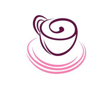 Kahve Logo simge tasarım