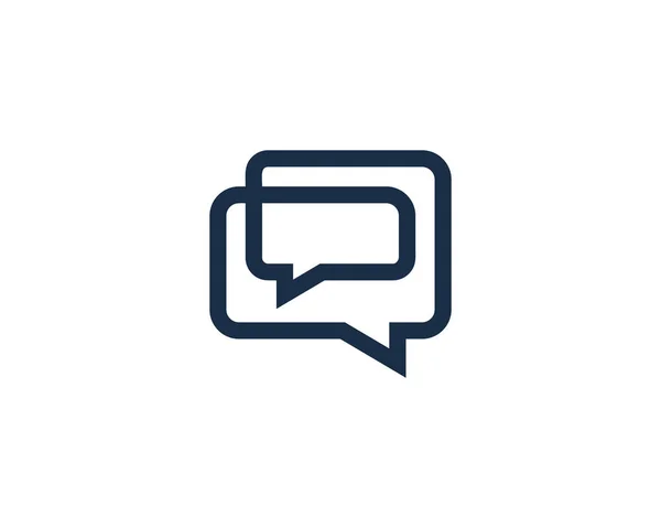 Chat Logo Pictogram Ontwerp — Stockvector