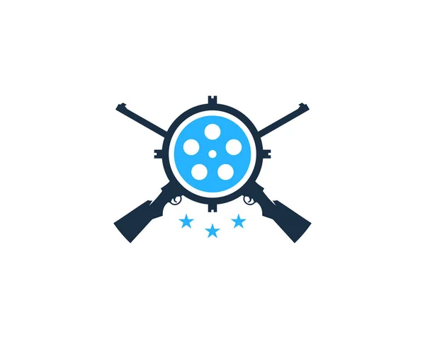 Logo Design Für Die Filmjagd — Stockvektor