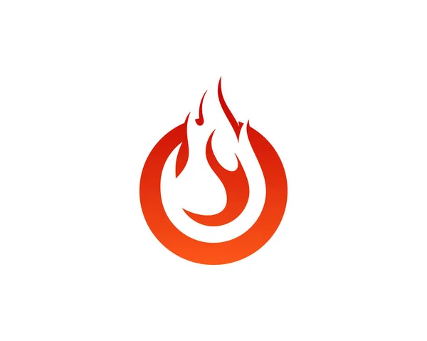Fire Flame Logo Icon Design — Stock Vector