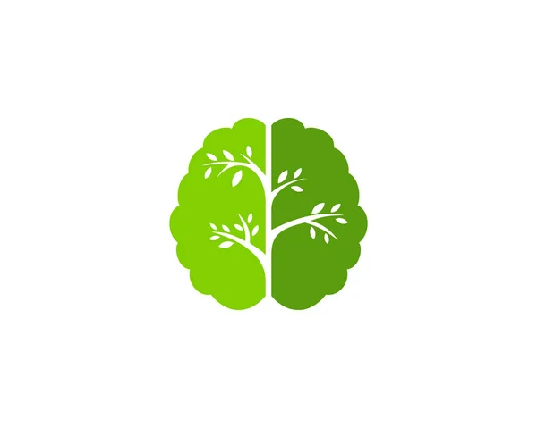 Nature Brain Icon Design — стоковый вектор