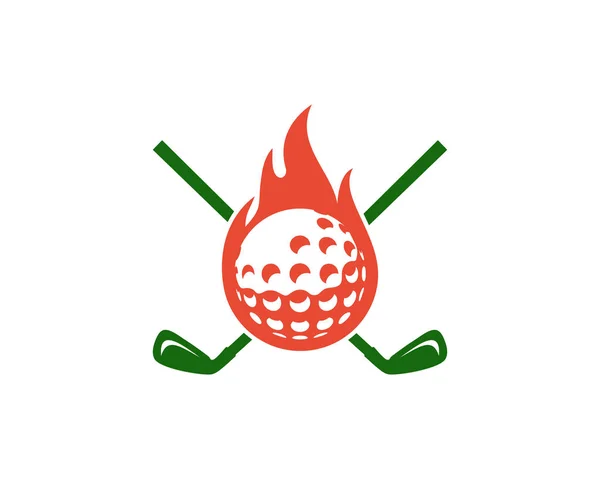 Burn Golf Icon Design — стоковый вектор