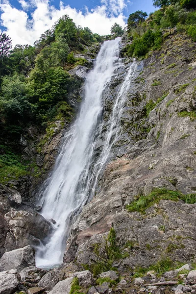 Dél Tirol Ban Legmagasabb Vízesés Parcines Vízesés Magas — Stock Fotó