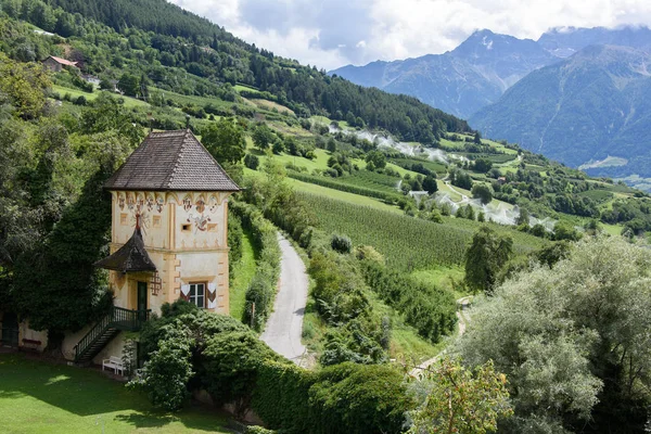Castello Medievale Churburg Nel Paese Schluderns Val Venosta Alto Adige — Foto Stock