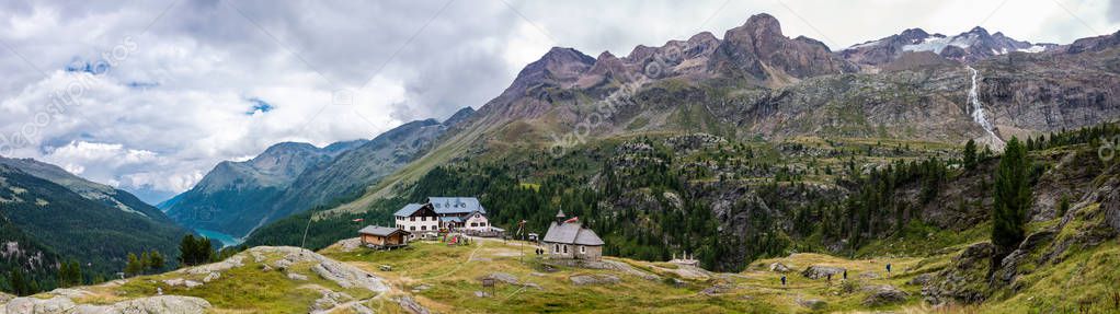 Mountain Hut Nino Corsi on the Plima Trail in Martelltal, South Tyrol