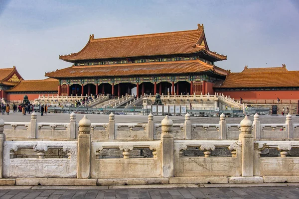 Den Förbjudna Staden Stora Palace Komplexa Peking Hem För Kinesiska — Stockfoto