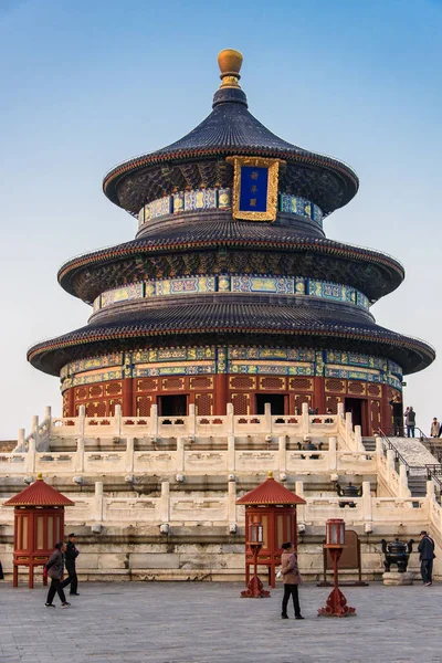 Hall Prayer För Goda Skördar Himmelens Tempel Peking Världsarv — Stockfoto