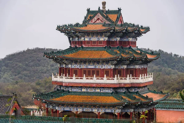 Templo Budista Topo Montanha Tianmen Hunan — Fotografia de Stock