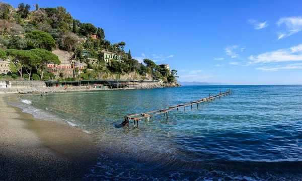 La playa de Paraggi — Foto de Stock