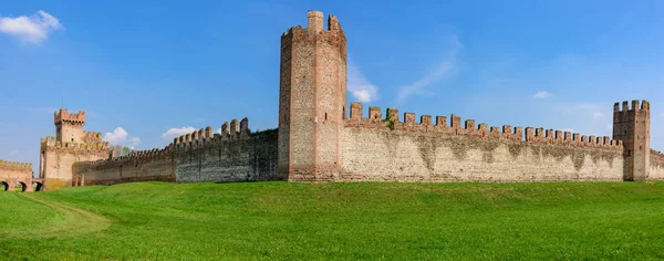 Le mura della città di Montagnana — Foto Stock