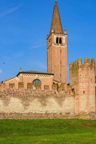 Le mura della città di Montagnana — Foto Stock