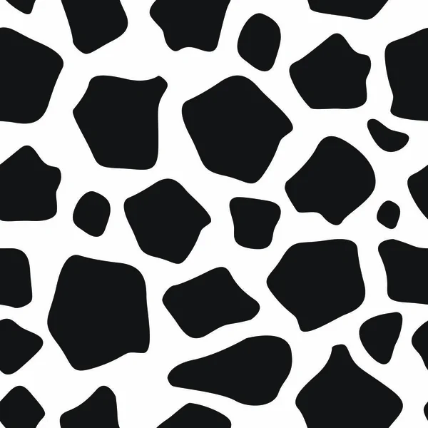 Żyrafa Bezszwowe Czarny Biały Wektor Wzór — Wektor stockowy