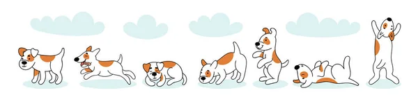 Un Perro De Dibujos Animados Feliz Saltando Y Sonriendoストックベクター ロイヤリティフリーun Perro De Dibujos Animados Feliz Saltando Y Sonriendoイラスト ページ 2 Depositphotos