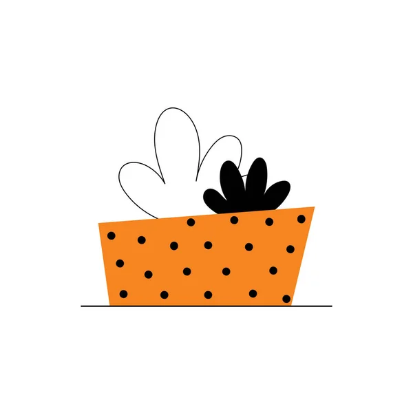 Vector de plantas de interior. Flor en maceta. Plantas caseras estilizadas. Decoración del hogar e interior. Suculentas, monstruosas, cactus. Ilustración aislada sobre fondo blanco . — Vector de stock