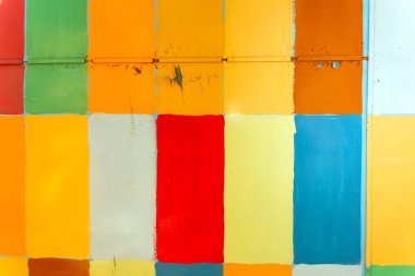 Bir arka plan olarak kullanmak için renkli boyalı duvar.