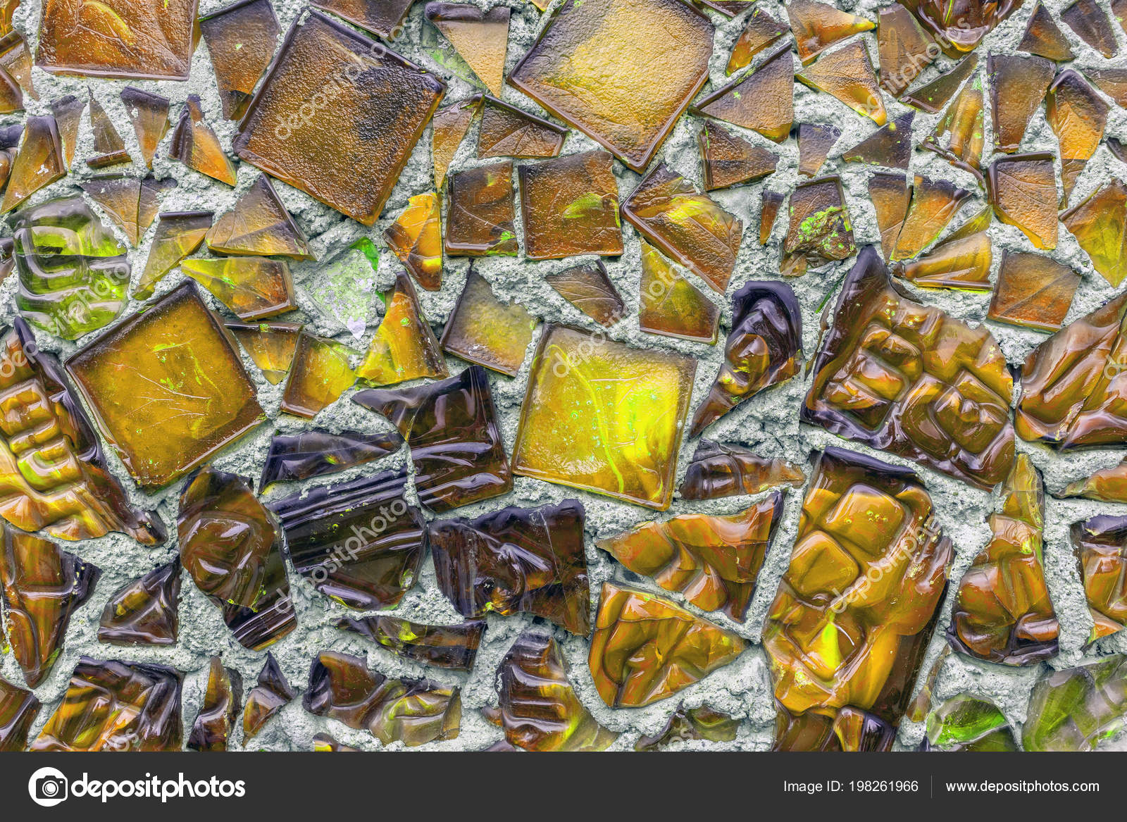 Décoration Murale Carreaux Verre Vintage Orange Photographie