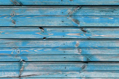 Doğal desenli eski mavi ahşap doku..