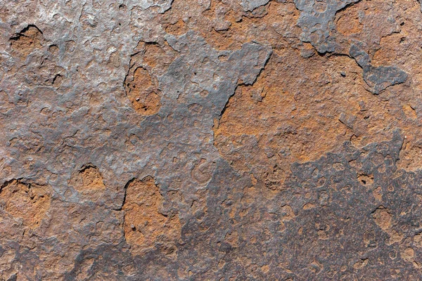 旧锈蚀铁质底板质感 — 图库照片