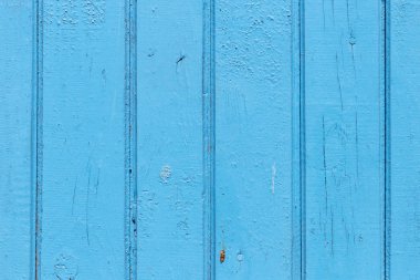 Doğal desenli eski mavi ahşap doku..