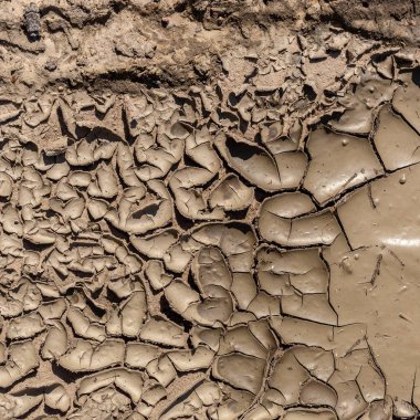 Bir arka plan olarak kullanmak için çamur kurutma