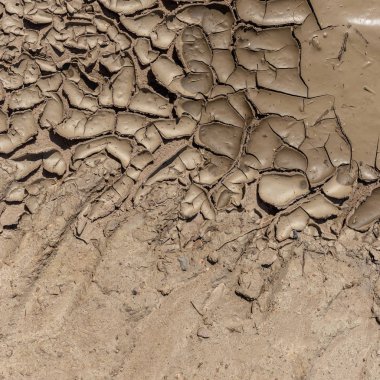 Bir arka plan olarak kullanmak için çamur kurutma