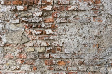 Eski tuğla duvar deseninin arkaplanı