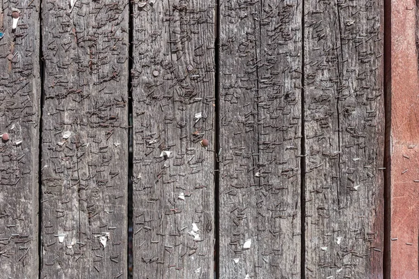 Zszywki Stare Ściany Drewniane — Zdjęcie stockowe
