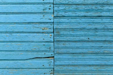 Doğal desenli eski mavi ahşap doku.