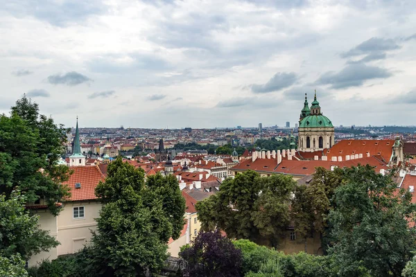 stock image PRAGUE, CZECH REPUBLIC - JULY 11, 2014: Panoramic view of Prague