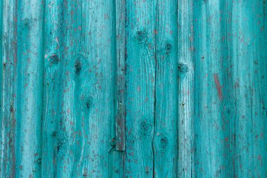 Doğal desenli eski mavi ahşap doku.