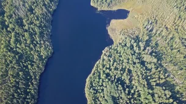 Hoch Über Dem See Karelien — Stockvideo