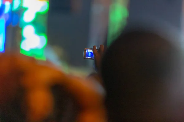 Opnemen Van Het Concert Met Mobiele Telefoon — Stockfoto