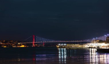 gündoğumu, aynı çerçevede istanbul'da iki boğaz köprü