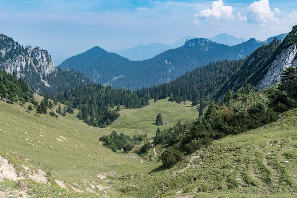 Красивый Пейзаж Кампенванда Баварских Альпах Летом — стоковое фото