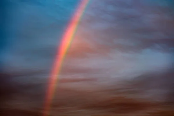 Image Rainbow Sky Evening Bavaria — Stock Photo, Image