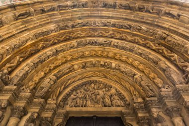 Budapeşte, Macaristan - 03 Nisan 2019: Budapeşte Güzel Sanatlar Müzesi'nin İçişleri, Macaristan